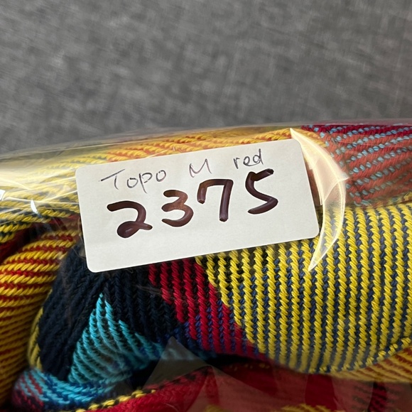 Topo Designs Plaid Cotton Flannel Button Down Shirt - Women's Size M - Red Multi - Picture 9 of 9